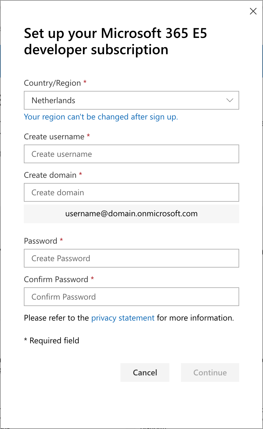 New tenant with Enterprise E5 developer subscriptions